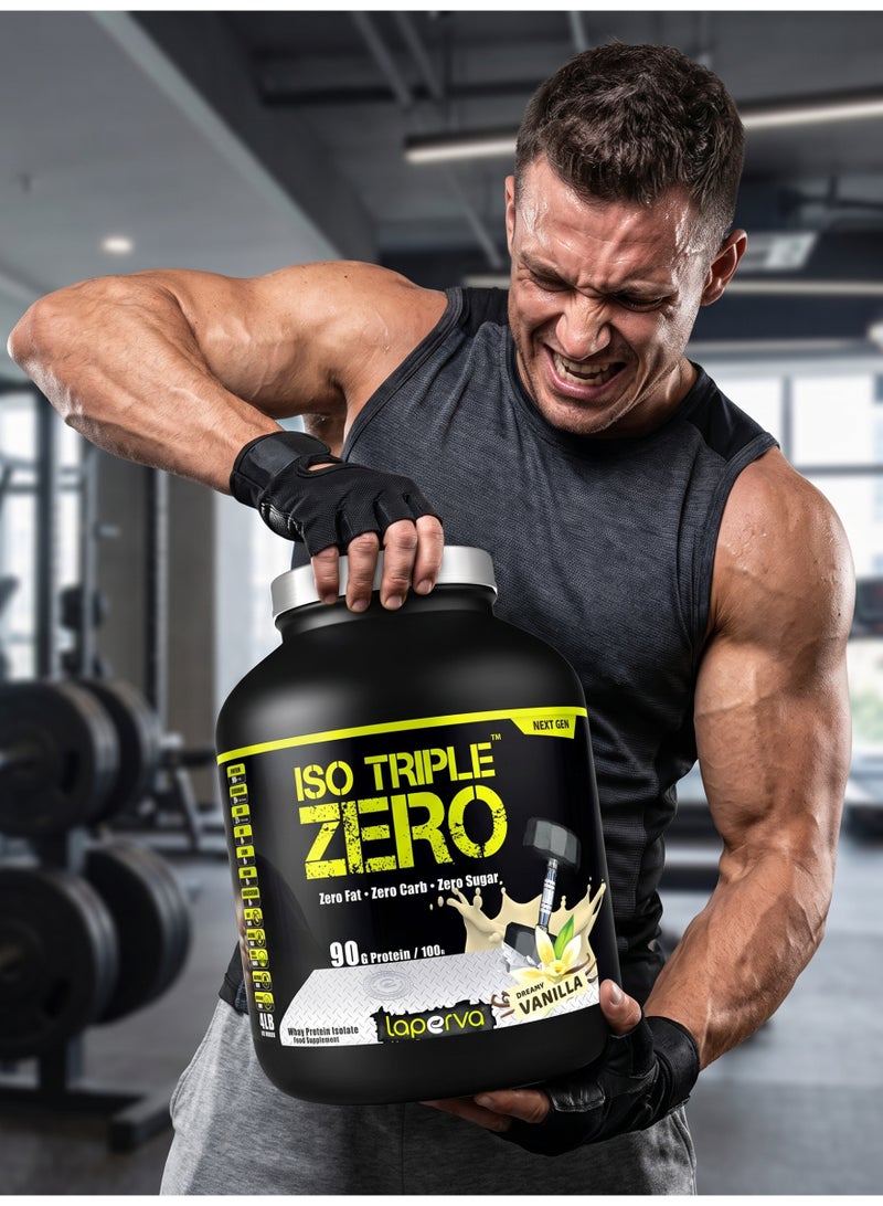 Laperva Iso Triple Zero Whey Protein Next Generation, Dreamy Vanilla, 4 LB – Zero Carbs, Zero Fat, Gluten-Free & Lactose-Free Protein Supplement - Image 5