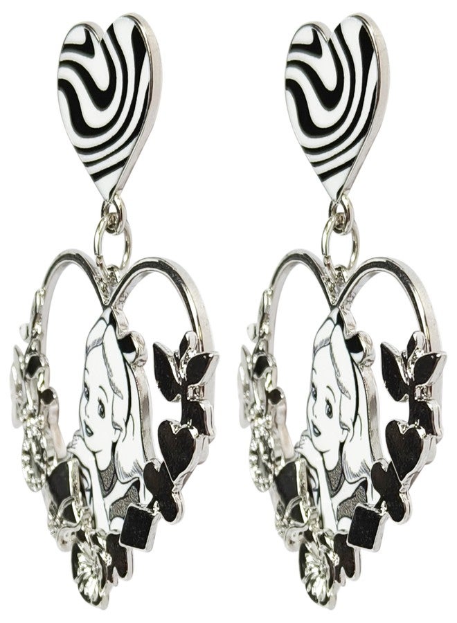 LUV HER Disney Alice in Wonderland Earrings Gift Sets - Floral Dangle - Hypoallergenic Nickel-Free - Ideal Gifts for Girls' Parties, Costumes Ages 4+ - Image 3