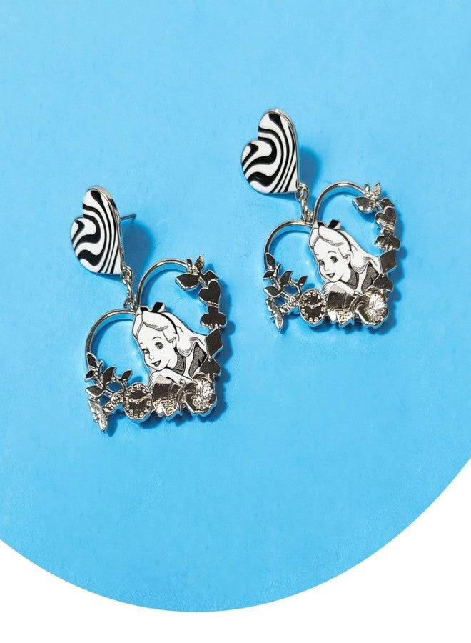 LUV HER Disney Alice in Wonderland Earrings Gift Sets - Floral Dangle - Hypoallergenic Nickel-Free - Ideal Gifts for Girls' Parties, Costumes Ages 4+ - Image 4