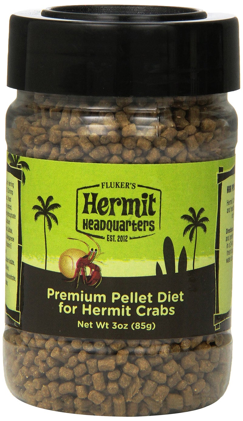 Fluker's Premium Pellet Diet, Food for Hermit Crabs, 3 oz - Image 1