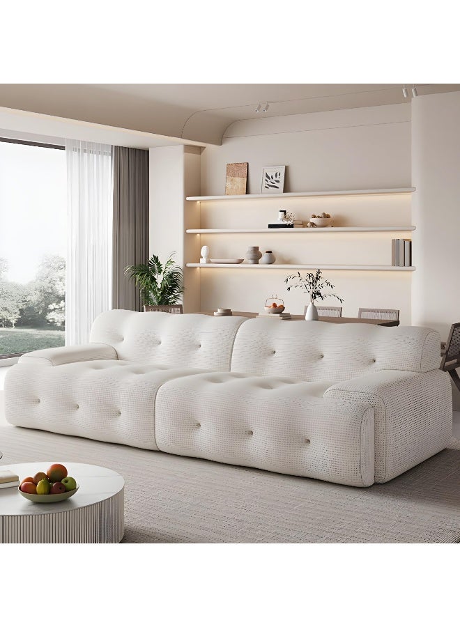 Comfynest أريكة كومفينست الحديثة المبطنة بالكتان 4 مقاعد