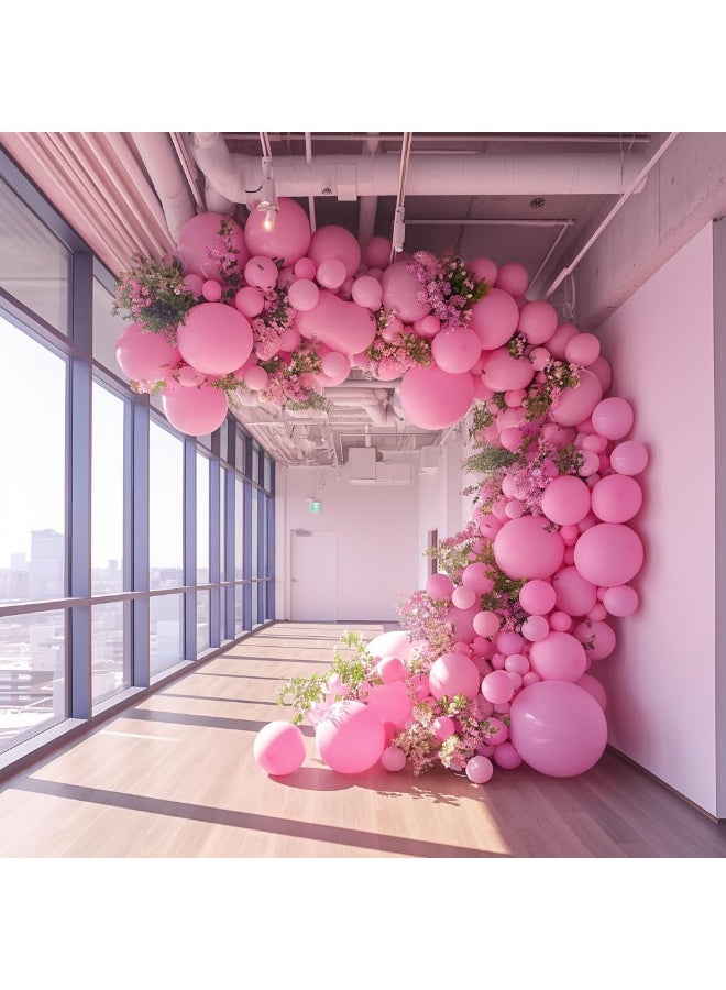Pink Balloons Latex Party Balloons - 100 Pack 12 inch Round Helium Pink Balloons for Birthday, Wedding, Anniversary, Bridal Shower, Gender Reveal Party Decoration - Image 4