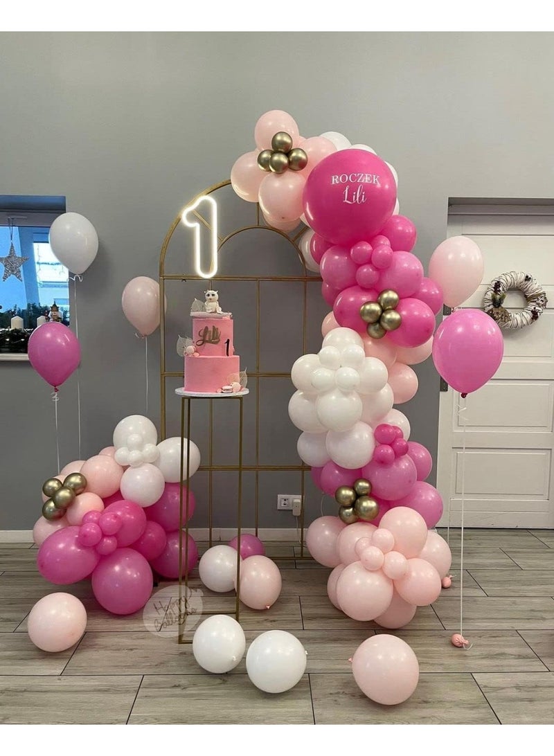 Pink Balloons Latex Party Balloons - 100 Pack 12 inch Round Helium Pink Balloons for Birthday, Wedding, Anniversary, Bridal Shower, Gender Reveal Party Decoration - Image 5