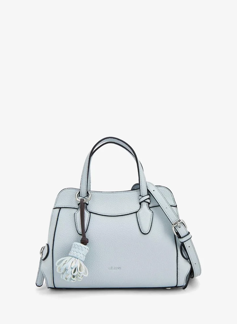 سيليست Textured Crossbody Bag With Tassel Detail