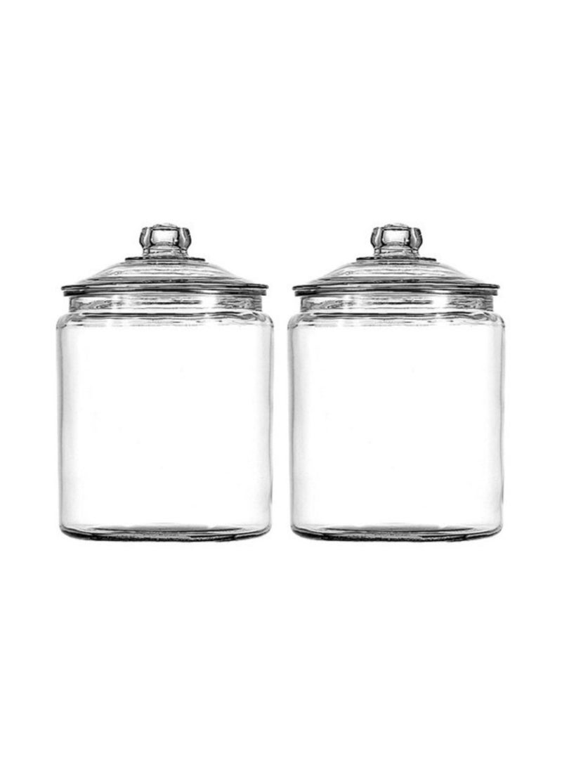 Anchor Hocking Anchor Hocking Heritage Hill 1 Gallon Glass Jar with Lid Set of 2 