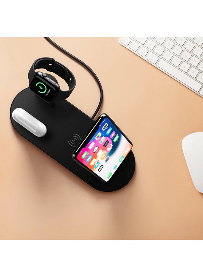 Flash Hawk 4 in 1 Wireless Fast Charging Stand Black - Image 3