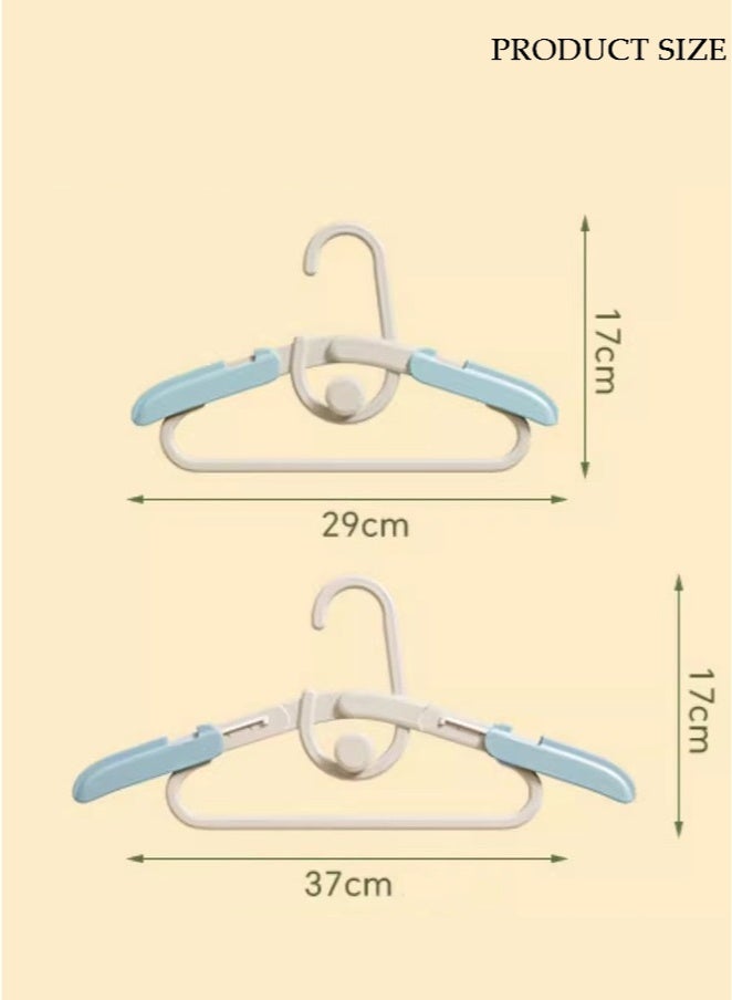 Sunspire 5 Piece Baby Clothes Hanger, Adjustable Telescopic Baby Clothes Hanger, Stackable Non-Slip Children's Clothes Hanger for Girls Boys Toddler Baby - Image 4