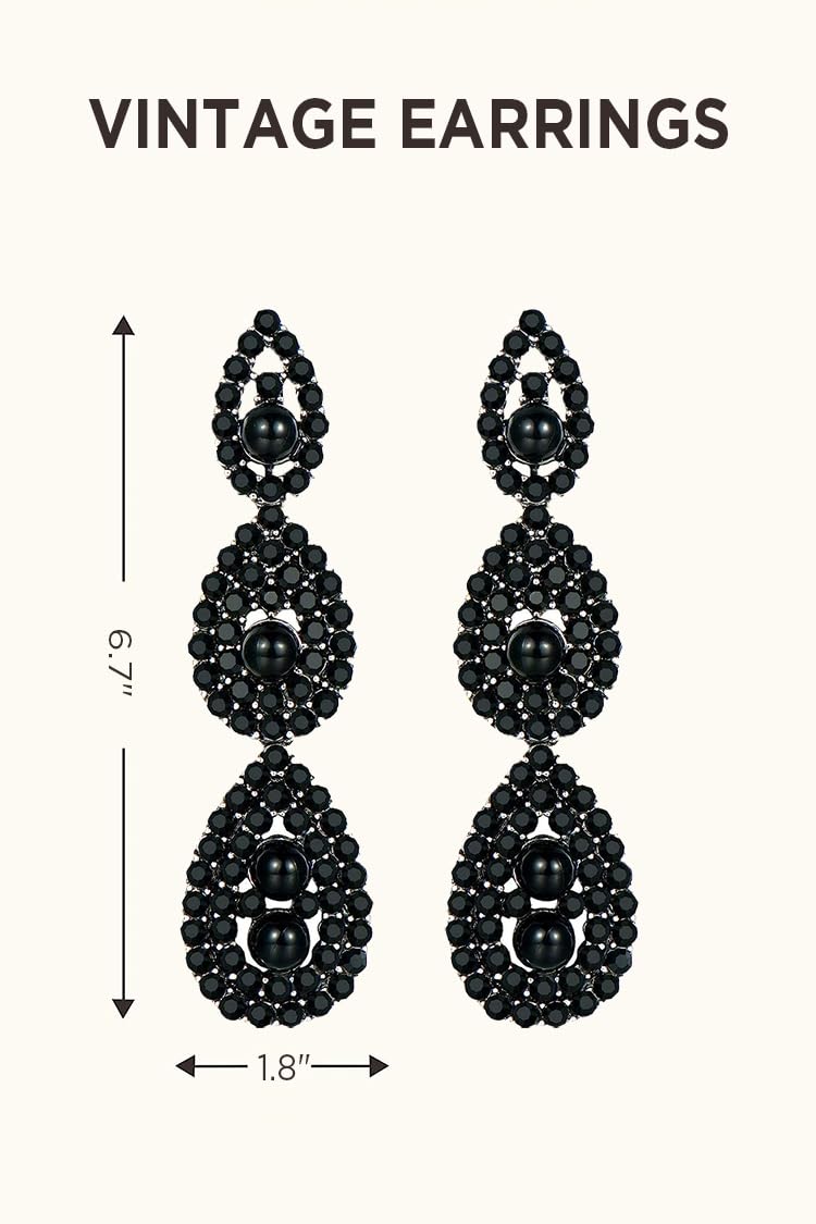 BABEYOND 1920s Flapper Accessories Gatsby Costume Accessories Set 20s Flapper Headband Pearl Necklace Gloves Plastic Holder - Image 4