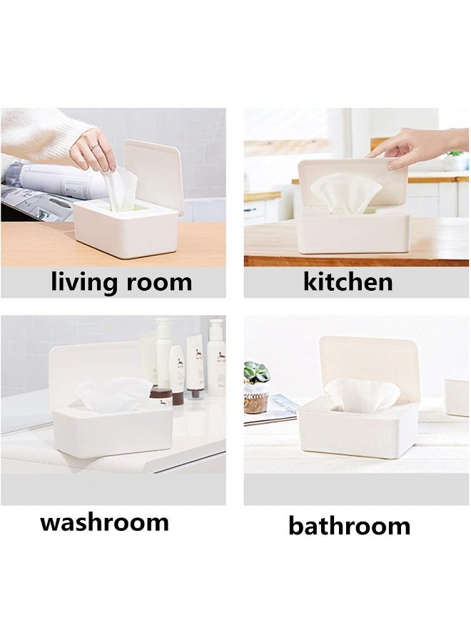 DEF (white) - Tissue Wipes Box Tray Wipes Dispenser - Image 2