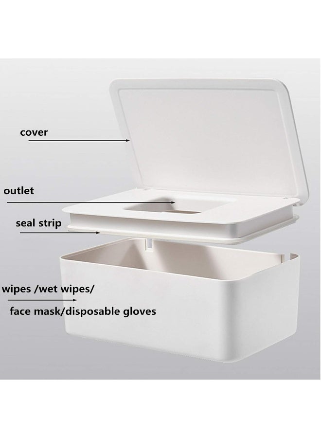 DEF (white) - Tissue Wipes Box Tray Wipes Dispenser - Image 5