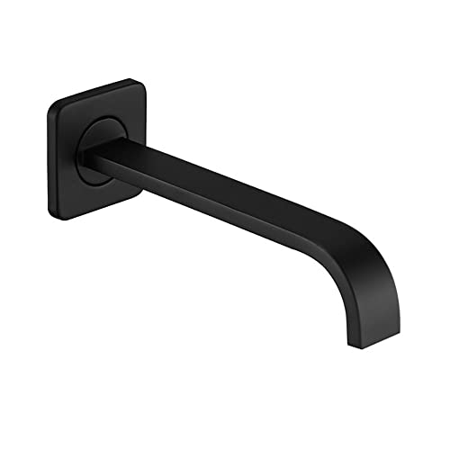 Weirun Bathtub Faucet Tub Spout,Bath Tub Faucets Spout Replacement,Extra Long Shower Tub Spout Filler for Shower System Faucet Set 1/2 NPT Male Thread Matte Black - Image 1
