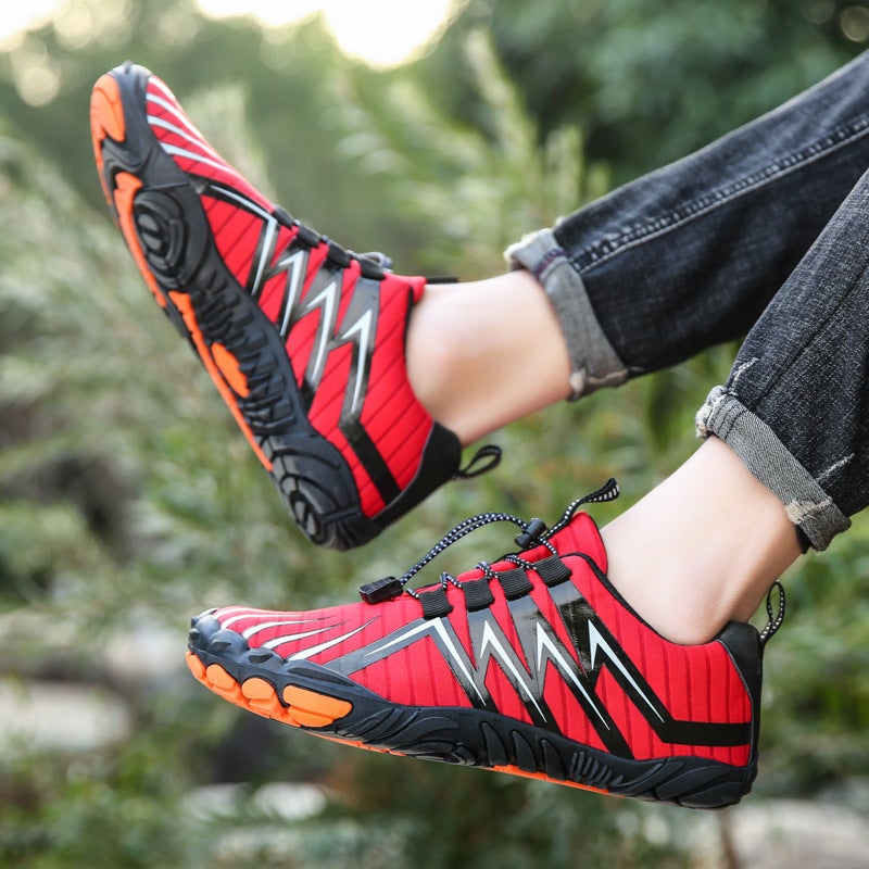 Thickened Tracing Shoes Parent-Child Outdoor Five-Finger Barefoot Shoes Barefoot Shoes Mountain Climbing Non-Slip Hiking Shoes Men'S Cycling Shoes Rock Climbing Shoes - Image 2
