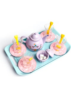 Mor Bebe Purple Baby Slim Waist Tea Time Toy Set I Girls Play Set I House Play Set I Toy Teapot Set  - Image 1