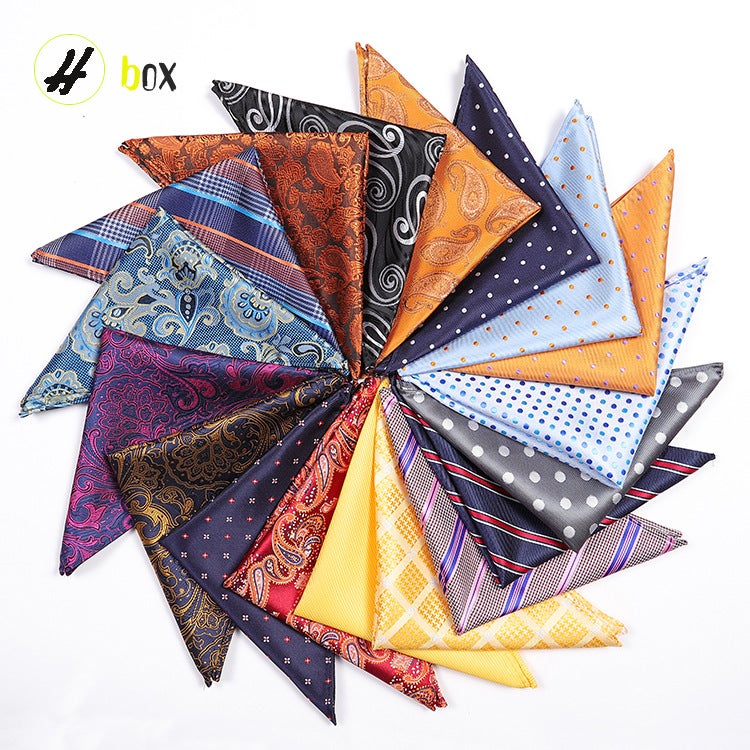 Supply Polyester Jacquard Cashew Dot Casual Fashion Men'S Pocket Scarf Small Square Scarf Handkerchief Breast Scarf - Image 2