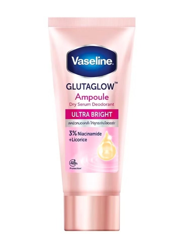 Vaseline GlutaGlow Ampoule Dry Serum Deodorant Ultra Bright | 3% Niacinamide + Licorice | 48h Protection - Image 1