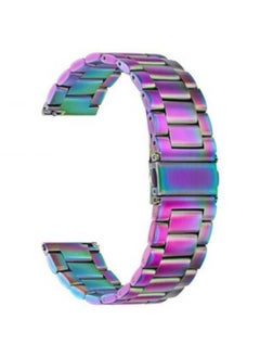 Durable Design Quick Release Stainless Steel Metal Replacement Straps 20mm Compatible With Samsung Galaxy Watch 6 Classic 46mm Smartwatch Colorful