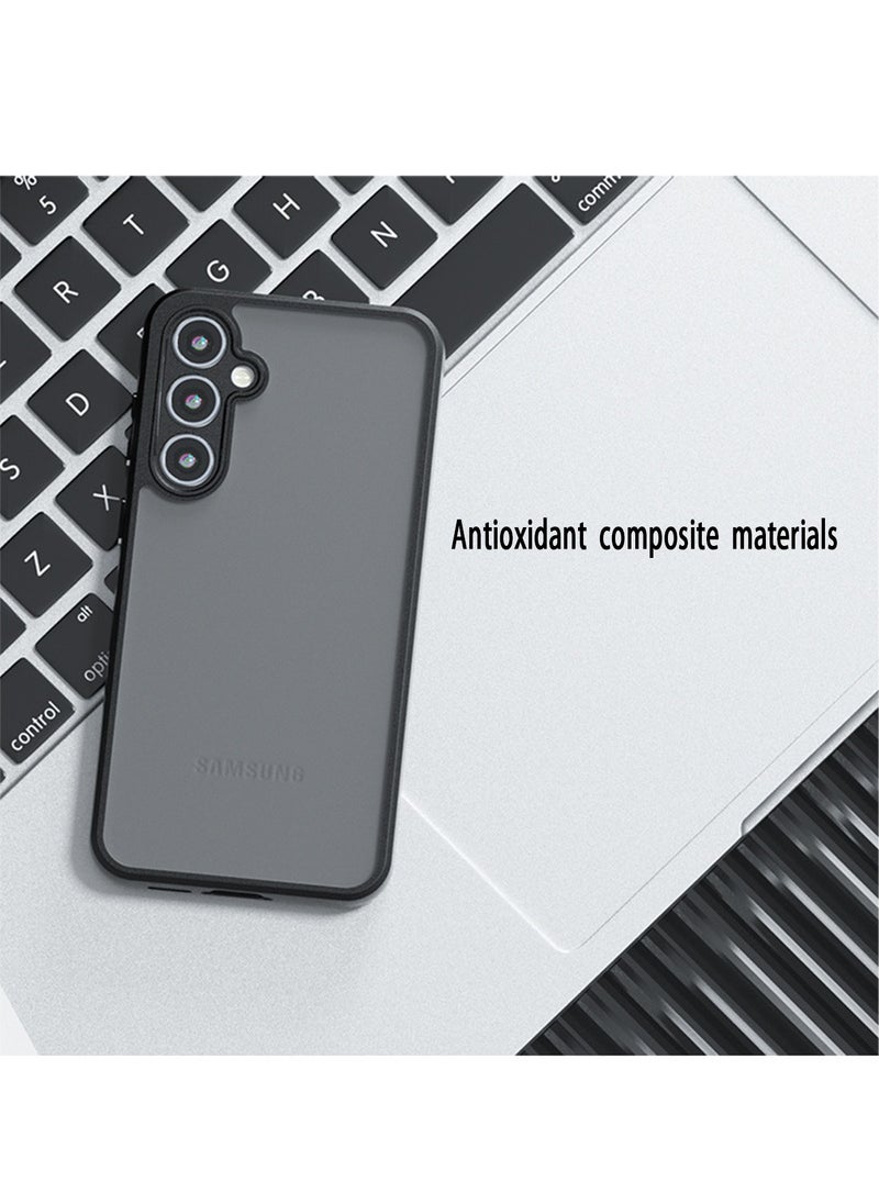 X-level - Samsung Galaxy A55 5G Case Cover Shockproof Protective Bumper Shell Lens Full Protection TPU Soft Frosted Translucent Back Anti-scratch Mobile Phone Accessories Back Cover Never-Yellow Protector - Image 1
