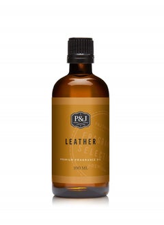 P&J Trading P&J Fragrance Oil - Leather Oil 100ml - Candle Scents, Soap Making, Diffuser Oil, Aromatherapy  - Image 1