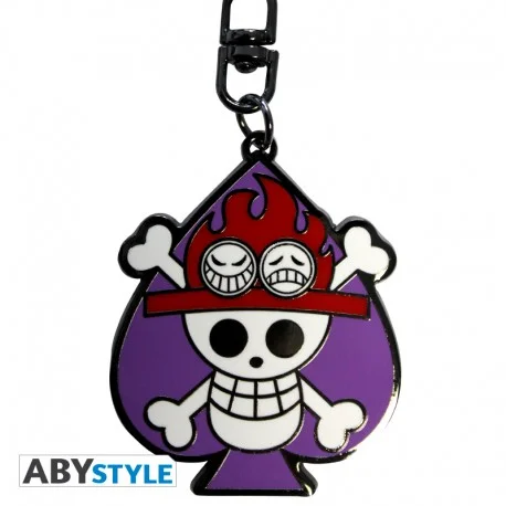 ABYstyle ABYstyle One Piece Skull Ace Metal keychain