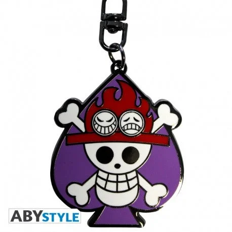 ABYstyle ABYstyle One Piece Skull Ace Metal keychain