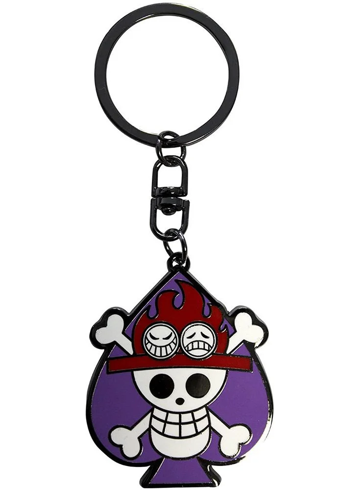 ABYstyle ABYstyle One Piece Skull Ace Metal keychain