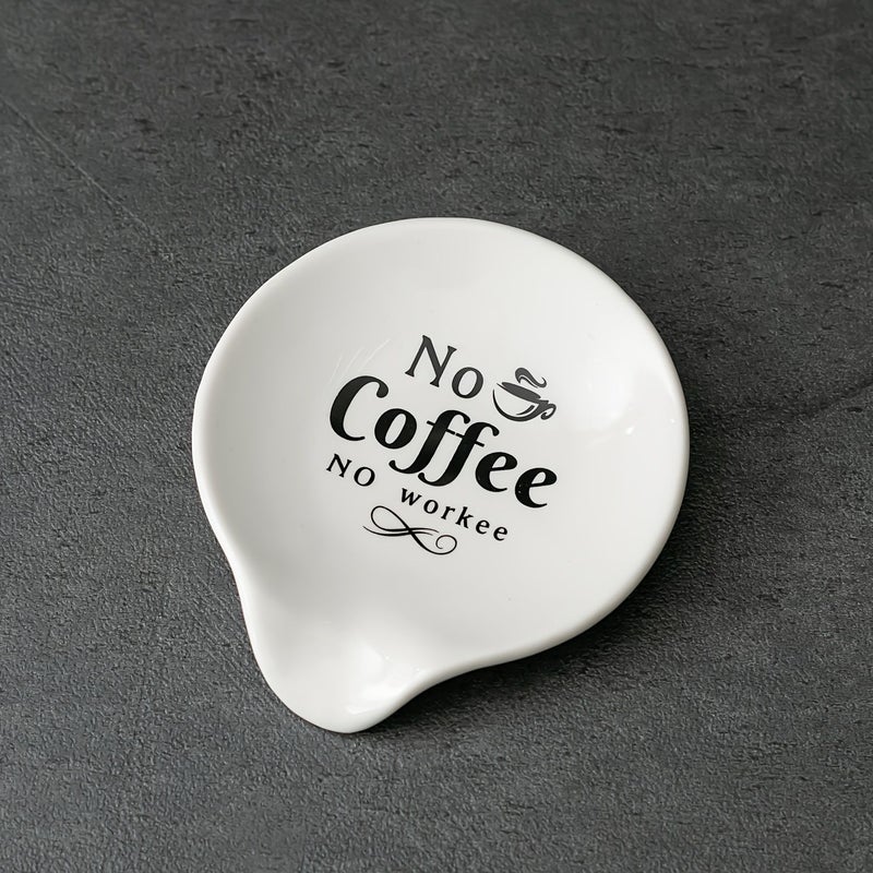 Funny Coffee Quote Ceramic Spoon Holder Coffee Spoon Rest Coffee Station Decor Coffee Bar Accessories Cute Coffee Lovers Gift For Women And Men Model 8 - Image 5