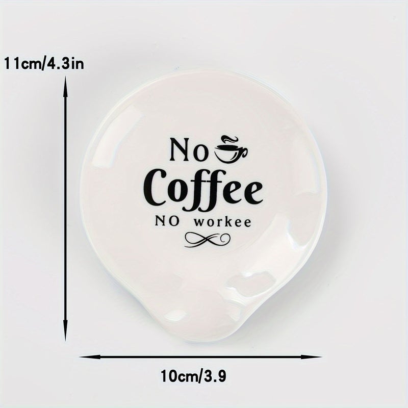Funny Coffee Quote Ceramic Spoon Holder Coffee Spoon Rest Coffee Station Decor Coffee Bar Accessories Cute Coffee Lovers Gift For Women And Men Model 8 - Image 3