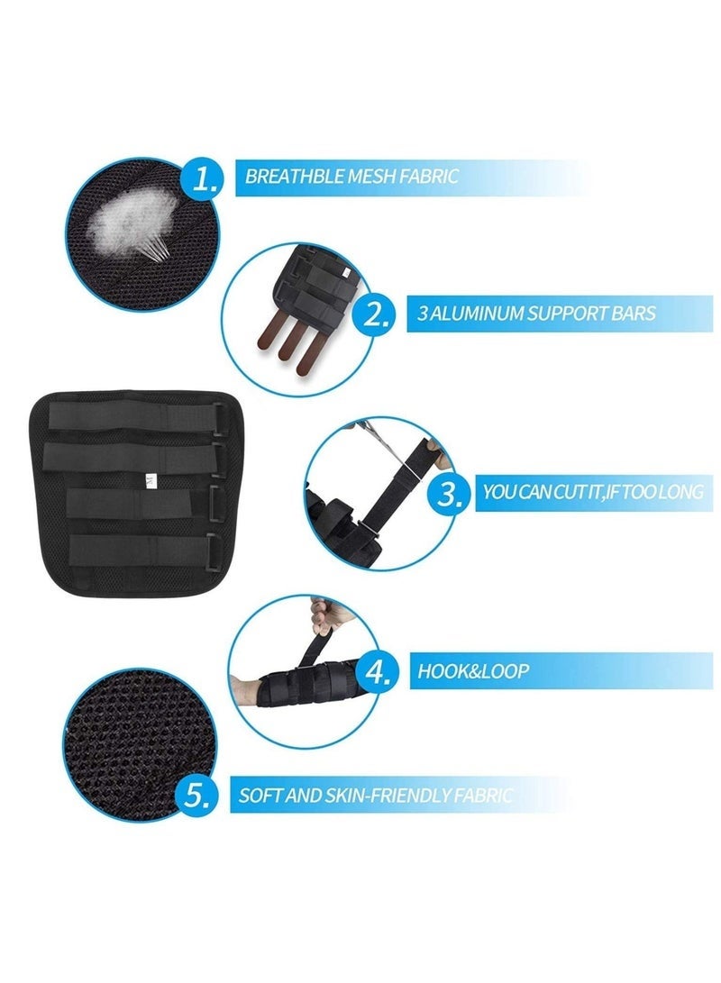 Adult Kid Elbow Brace Splint Cubital Tunnel Syndrome Adjustable Elbow Support Brace Fracture Immobilizer Protector Tennis Arm Stabilizer Night Sleep Elbow Arthritis Tendonitis Pain Relief Splint Wrap - Image 2