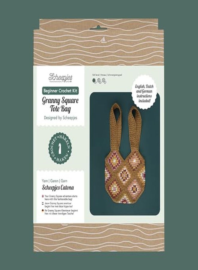 Scheepjes Beginner Crochet Kit - Granny Square Bag - 1 Piece - Image 2