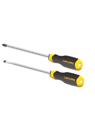 مفك يد كاوتش 2 لون لانلونج انجليزى 6"5*150mm+