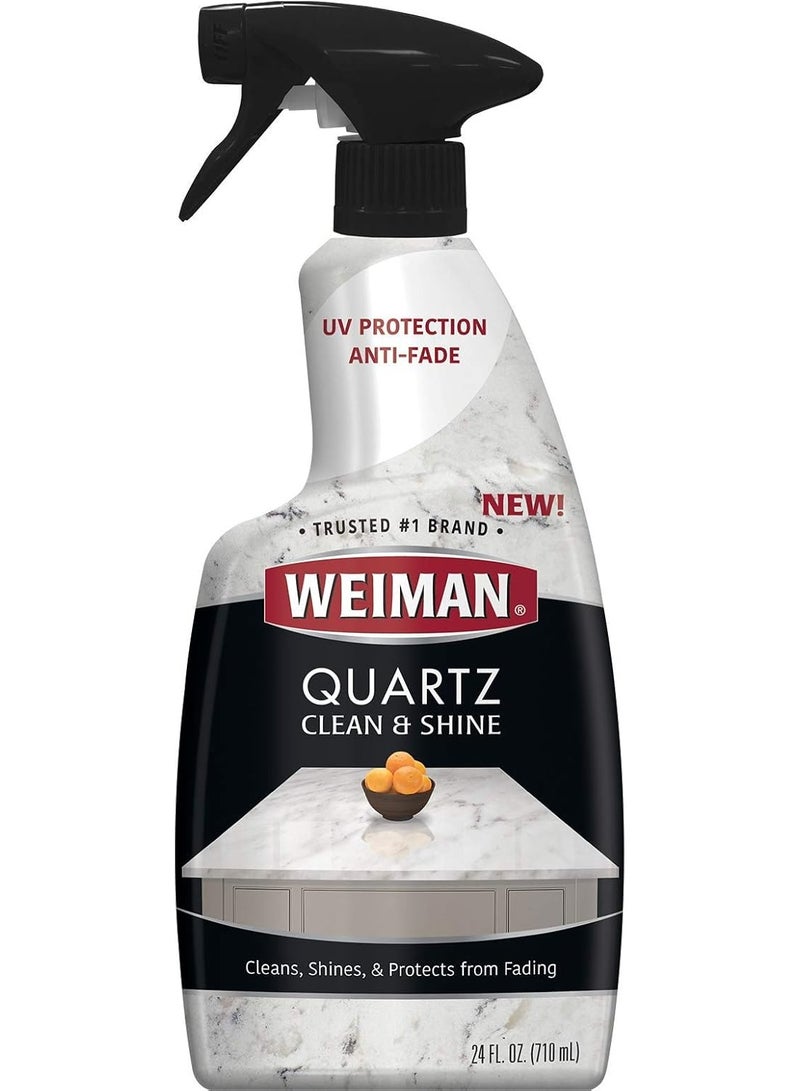 Weiman Quartz Countertop Cleaner and Polish - 710ml - Clean and Shine Your Quartz Countertops Islands and Stone Surfaces with Ultra Violet Protection - Image 1