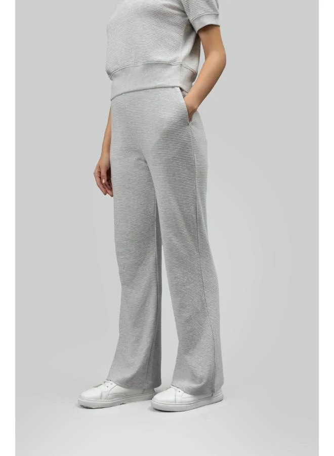 نسيسيرا Grey Ottoman Rib Lounge Pants