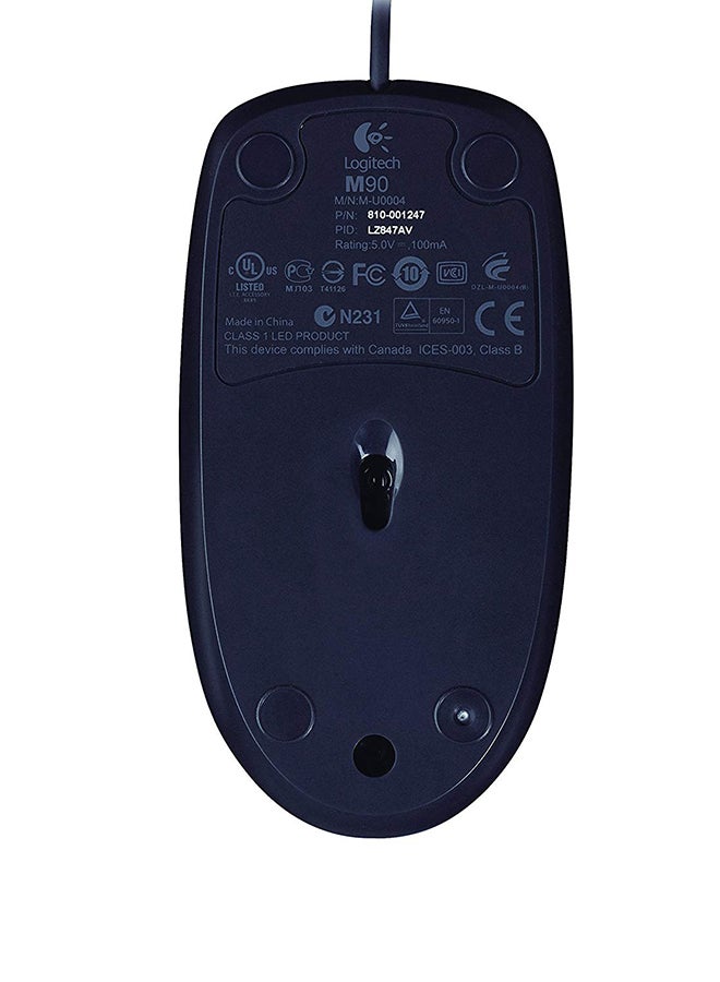 Logitech USB Mouse For PC & Laptop - M90 multicolour - Image 2