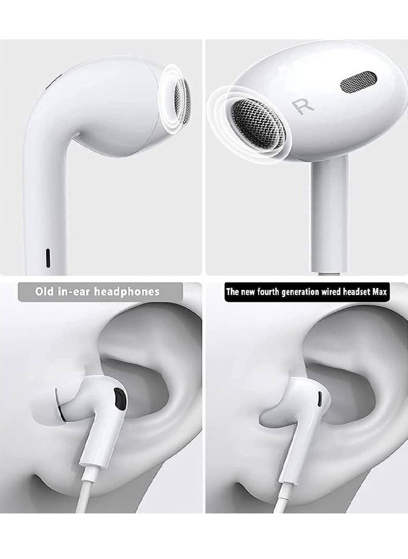 GENNEXT - Lightning Headphone Wired Built-in Microphone & Volume Control in-Ear Stereo Headset Compatible iPhone - Image 1