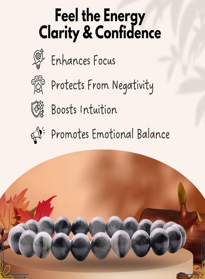 Plus Value Cat Eye Stone Bracelet Reiki Healing Crystal Aura Chakra Vastu Feng Shui (8mm Beads Size, Jute Bag) - Image 2