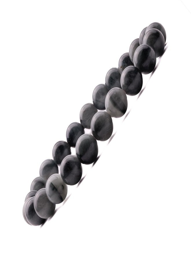 Plus Value Cat Eye Stone Bracelet Reiki Healing Crystal Aura Chakra Vastu Feng Shui (8mm Beads Size, Jute Bag) - Image 1