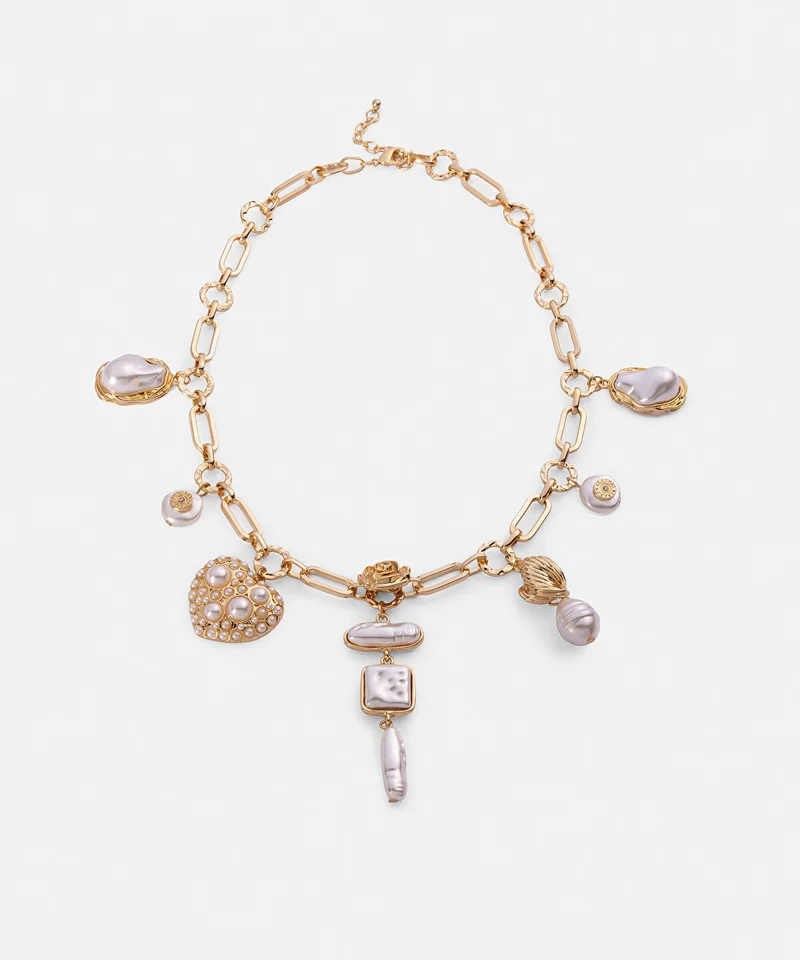 ابيكول Multi-Charm Chain Necklace