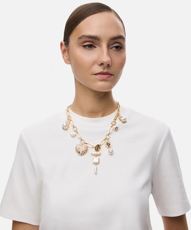 ابيكول Multi-Charm Chain Necklace