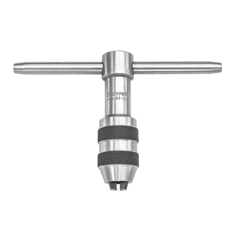 Starrett THandle Tap Wrench  Ideal for Holding Taps Drills Reamers and Small Tools  1412 Capacity Tap Size 312 Body Length 316516 Square Shank  93C - Image 1