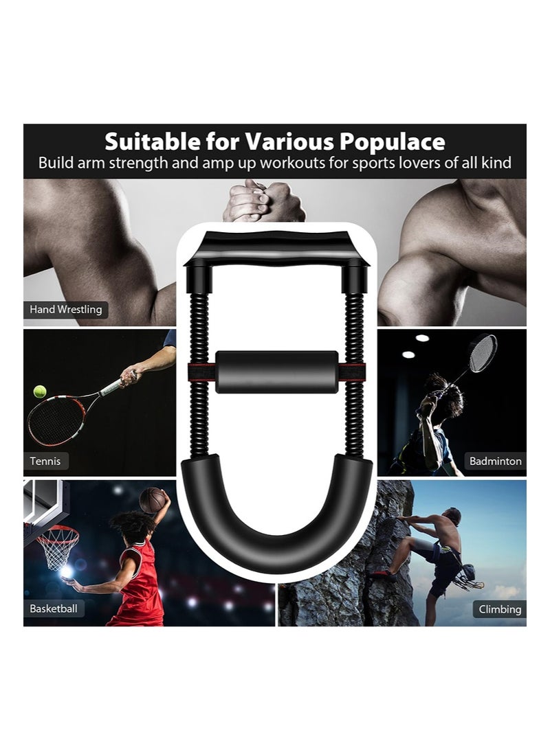 Aikanbo Hand Grip Strengthener Set with Wrist Strengthener, 4-Piece Hand Exerciser Set for Forearm Exercises, Adjustable Grip Trainer, Jump Rope, Training and Recovery (Black) - Image 4