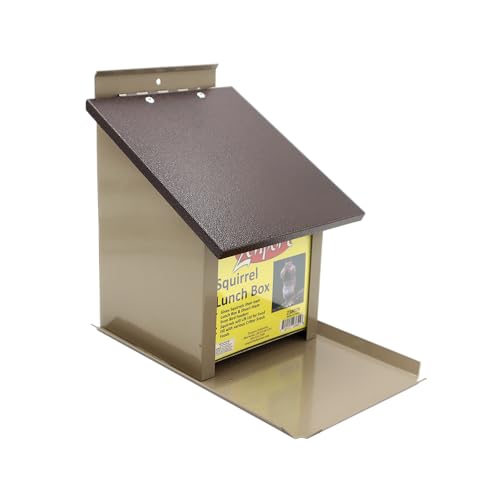 Zenport Z38079 Squirrel Lunch Box Hopper Feeder, Beige - Image 1