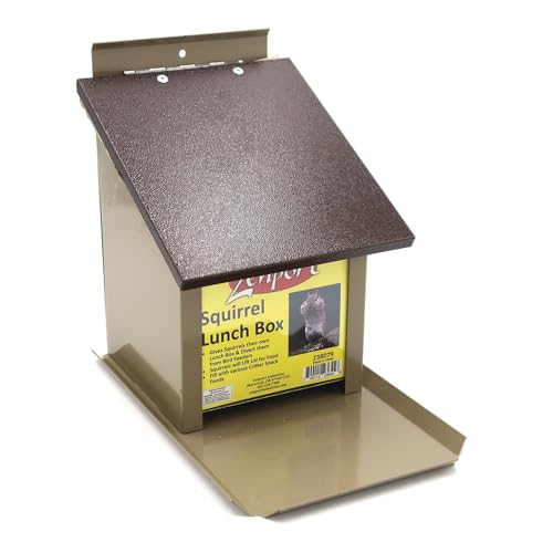 Zenport Z38079 Squirrel Lunch Box Hopper Feeder, Beige - Image 3