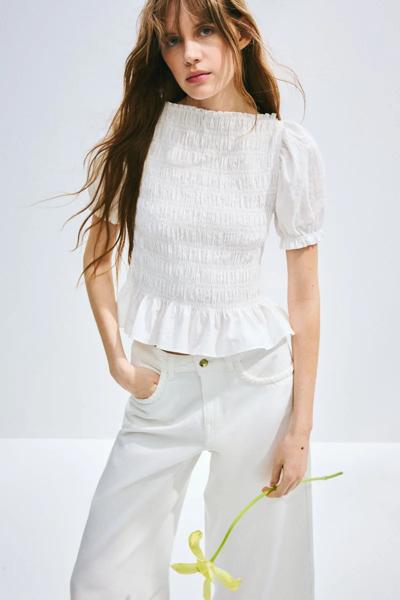 H&M Smocked blouse