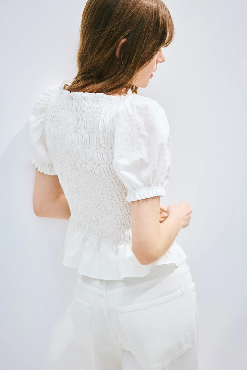 H&M Smocked blouse