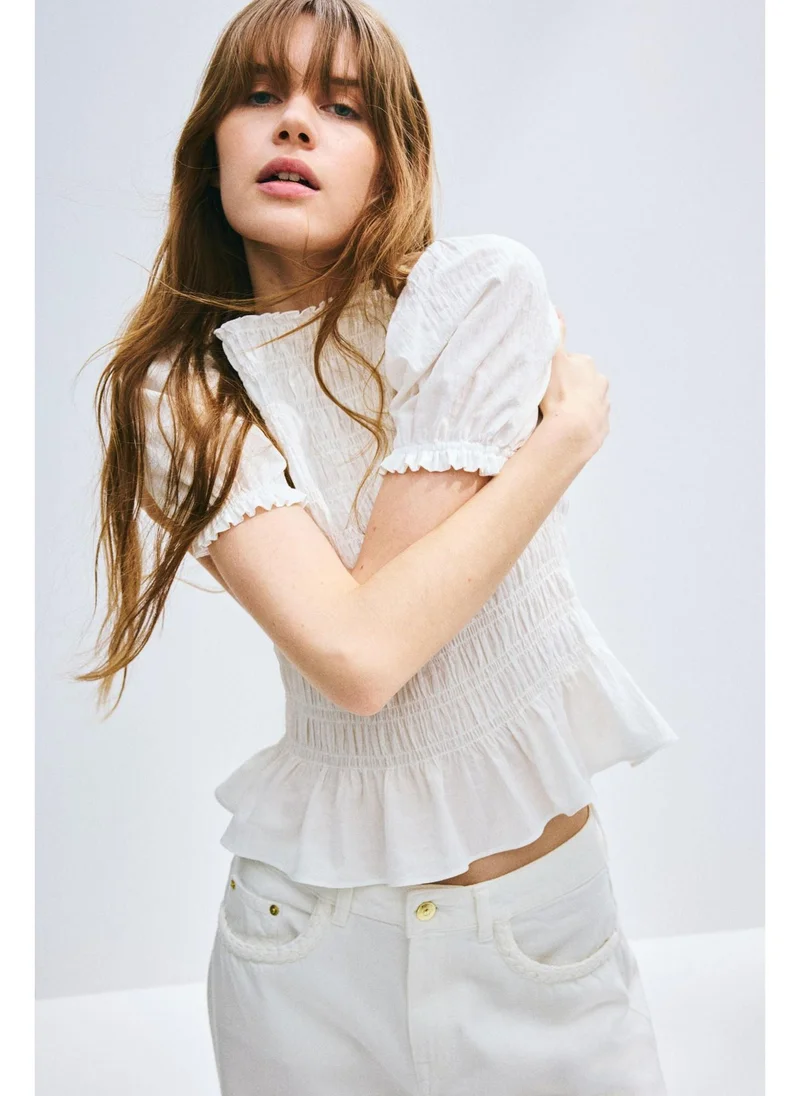 H&M Smocked blouse