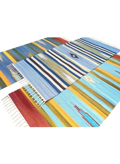 H2H H2H House2Home - Cotton Bedside Rug, 60x120cm (Large), 8MM Thick, Traditional Design | Suitable for Bedside, Corridor, Balcony, Passage, Food mat, Pooja Room, Gift - Multi-Colored  - Image 3