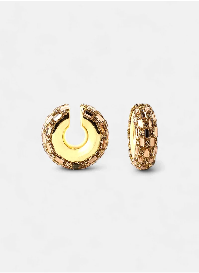 سوهي Stones Studded Ear Cuff Earrings