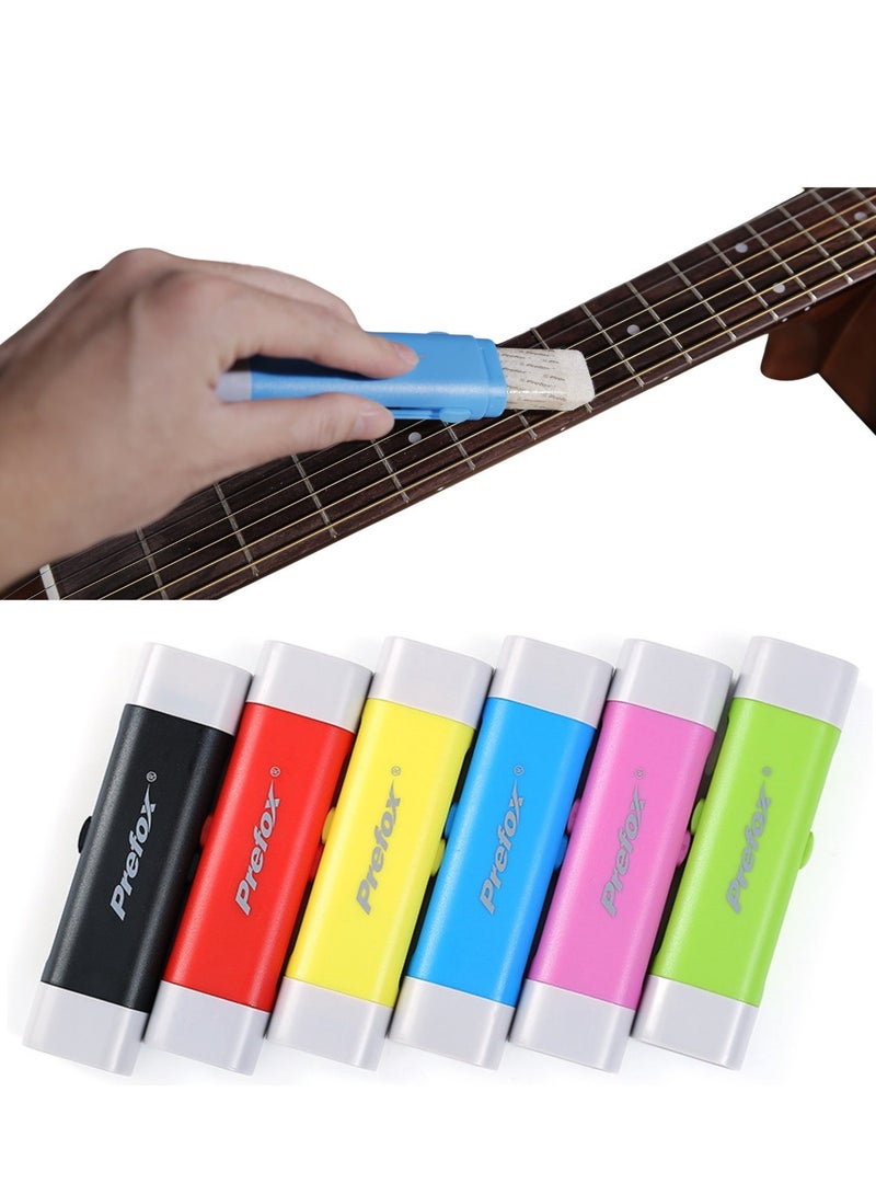 PREFOX Dual-Head Guitar String Care Pen, Rust Removal and Maintenance, Push-Button Design, Red - Image 1