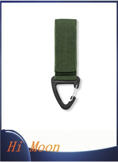 Outdoor Tactical Backpack Buckle 360 Degree Rotating Triangle Buckle Multi Functional Mountaineering Buckle D Ring Keychain For Camping Hiking Soft Webbing Construction Worker