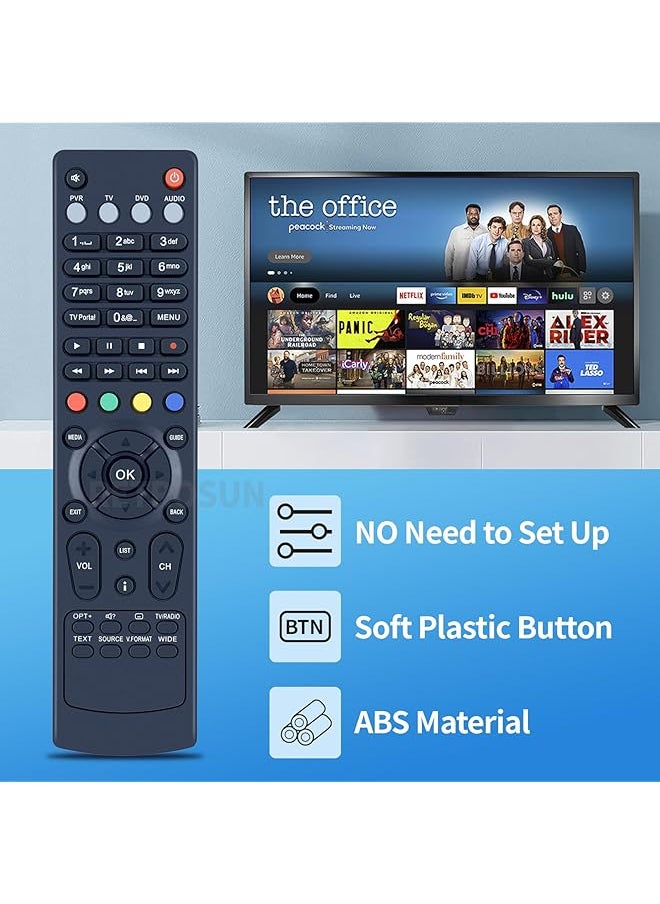 erorex - New Rm F01 Rm F04 Rm E06 Replaced Remote Control Fit For Humax Foxsat Hdr Hd Fox T2 Ihdr 5200C Hdr Fox T2 Ihrd 5050C Hdr Fox T2 1Tb Irhd 5100C Hdr Fox T2 500Gb - Image 1